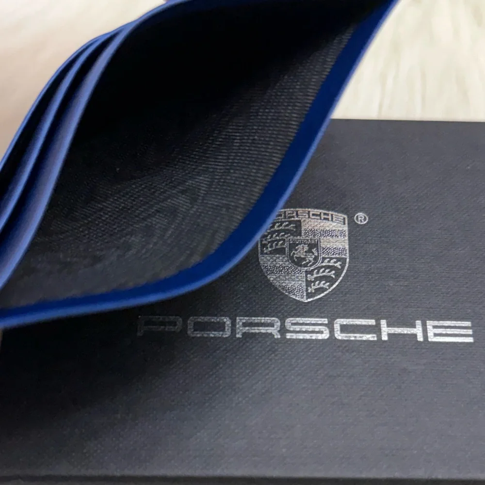 BORLINO - BLUE LEATHER PORSCHE CARDHOLDER WALLET